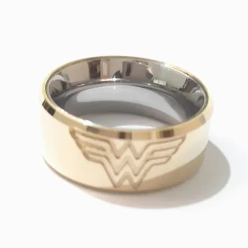 Imagem 5 de 6 de Aliança De Moeda Antiga Mulher Maravilha E Super Man