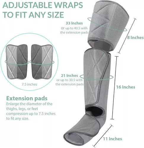 Botas De Compresion De Aire Presoterapia Masajeador -invospa