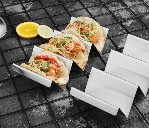 Paquete De 4 Soportes For Tacos - Bandeja Con Soporte