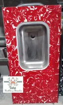 Comprar Mesada 1.60mt Sintetica Marmolada Con Pileta En Acero 