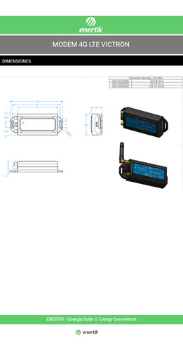 Módem 4g Lte Y Accesorio Gps Para Dispositivos Gx Victron