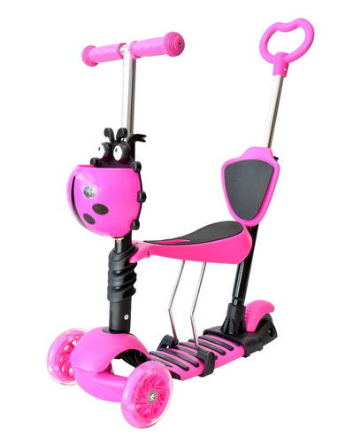 Patin Scooter Con Push Y Asiento 3 En 1 Infantil Para Niños