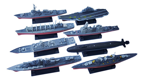 8x Warship Model Toy Collection 4d Puzles Modelo De Barco Pa