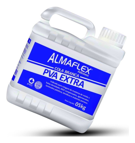 Imagem 4 de 8 de Cola Branca Pva Extra 5kg - Madeira Concreto Slime Cascorez