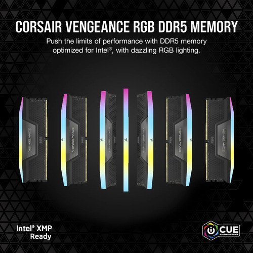 Memória Corsair Vengeance Rgb 64gb 2x32gb Ddr5 6000mhz Cl30