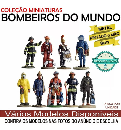 Bombeiros Do Mundo Coleção Delprado Miniatura Metal