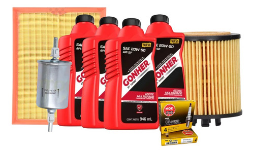 Kit De Afinacion Astra 2000 Al 2001 1.8 20w50 Gonher B/plat