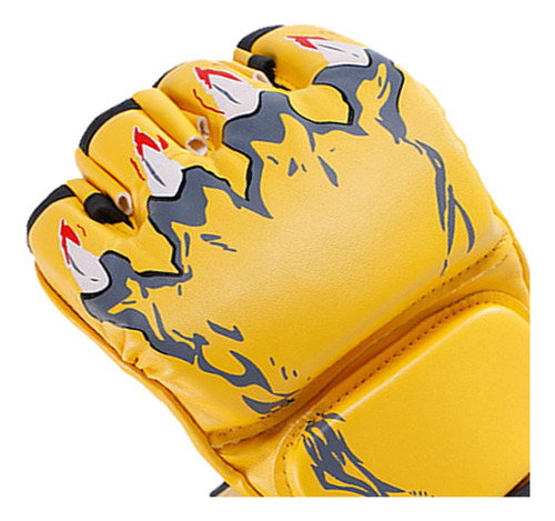 Di Luvas De Boxe De Meio Dedo, Luvas De Kickboxing Com