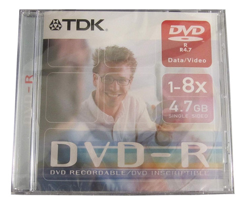 Disco virgen DVD-R TDK de 8x