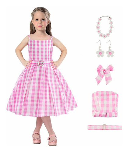 Disfraz Para Princesa Barbie Para Niñas Vestido Fiesta De Cumpleaños Carnaval Cosplay Para Margot Robbie Halloween Navidad Regalo Con Accesorios