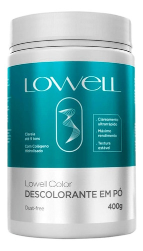  Pó Descolorante Lowell Profissional Color 9 Tons 400g