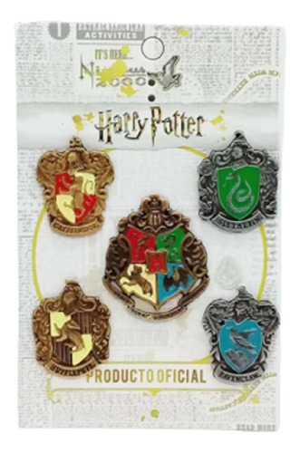 Prendedores Pines Harry Potter Casas De Hogwarts
