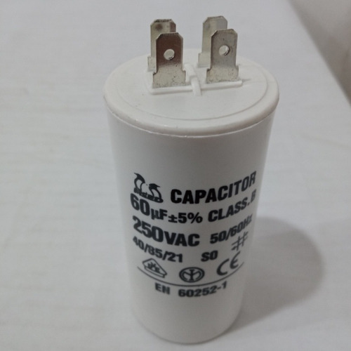 Imagen 3 de 3 de Capacitor Bomba De Agua 60mf 250vac