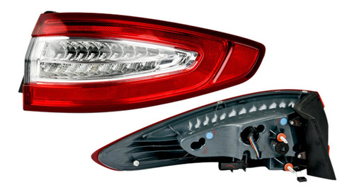 Calavera Ext Der C/leds Ford Fusion 13/16 Depo