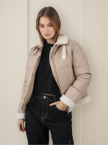 Campera Premium Tifany Puffer Con Detalles Gu78302 Arizona