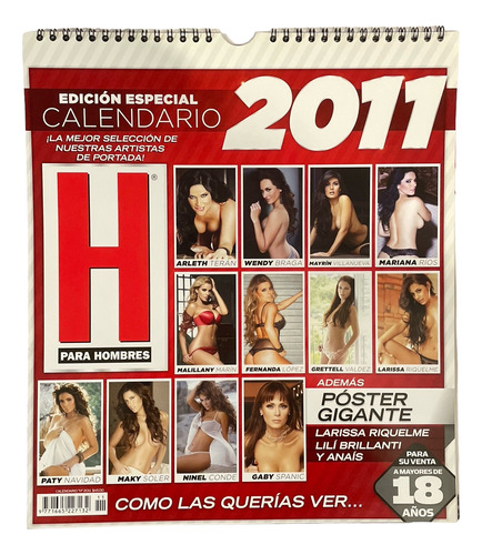 Calendario Revista H Para Hombres 2011 Mayrin Villanueva