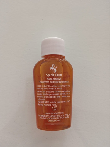 Imagen 2 de 2 de Spirit Gum Pegamento De Prosteticos Fascine