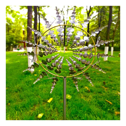 Molino Viento Metal 3d Único Y Mágico
