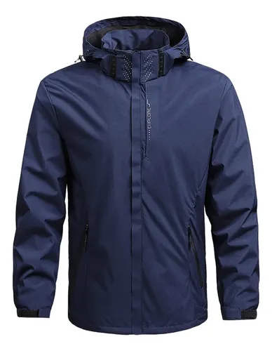 Chamarra Hombre Impermeable Transpirable Fino Abrigo