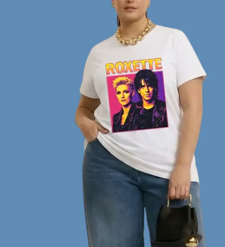 Camiseta Estampa Roxette Banda Clássica Retrô Rock 80's 90's