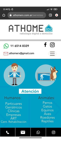 Imagen 2 de 8 de Radiografías Digitales A Domicilio Humanos Y Animales