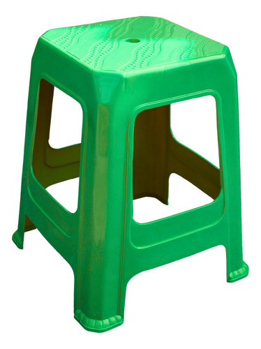 Banco Mr. Gadgets Banco De Plastico Clasico Color Verde Claro Con Acabado Plastico De 45cm De Alto X 10u