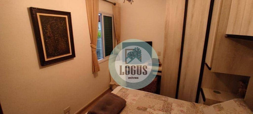 Imagem 17 de 30 de Apartamento Impecável Bem Distribuído, 67m² Composto Por 2 Dormitórios Sendo 1 Suíte Com Sacada, À Venda Por R$ 380.000,00 - Paraiso - Santo André/sp - Ap1795