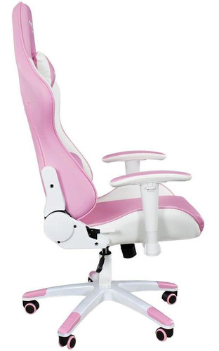 Imagem 10 de 10 de Cadeira Gamer Mx5 Giratoria Branco E Rosa - Mymax