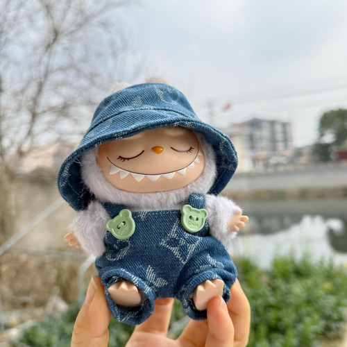 Ropa Labubu Para Muñeca De 17 Cm, Traje De Mezclilla Con Som