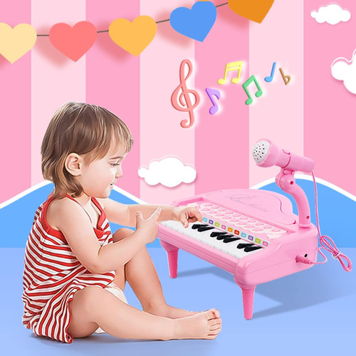 Uguetes De Piano Rosa Para Niñas De 1 Año O Más