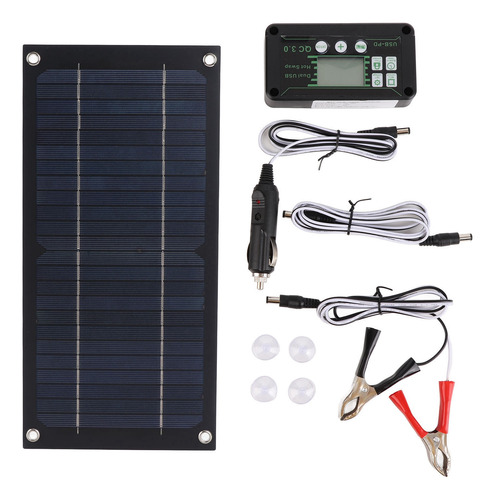 Kit De Controlador Solar 100a Panel De Silicio Monocristalin