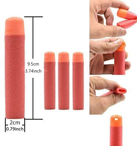 10 Dardos Mega Para Nerf Strike Repuesto