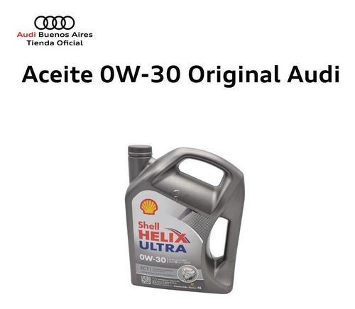 Imagen 3 de 7 de Aceite De Motor 0w-30 4 Litros Audi A4 2007 Al 2021
