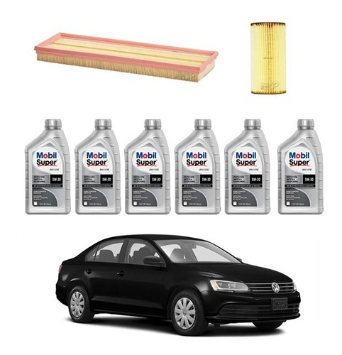 Kit Afinacion Para Vw Jetta 2.5 Aceite 5w30 Sintetico M