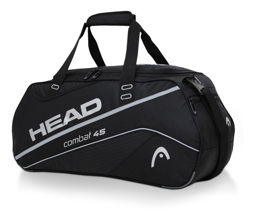 Bolso Deportivo Combat 45 Negro Plata Head 