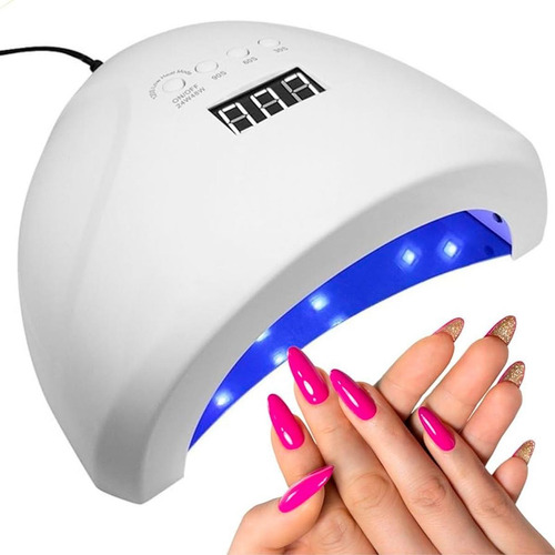 Unhas Cabine Uv Led Gel Mini Unha Cor