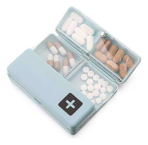 Pill Case Box, Organizador De Comprimidos Semanal, Portátil,