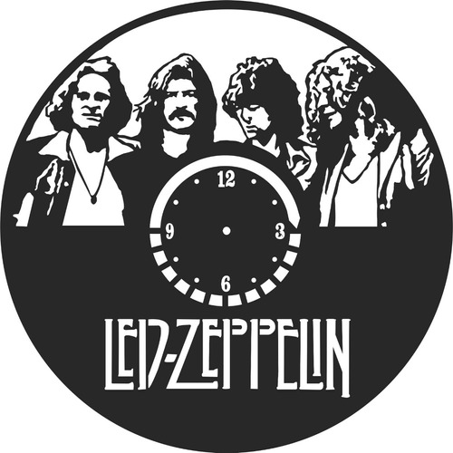 Reloj Led Zeppelin  En Madera