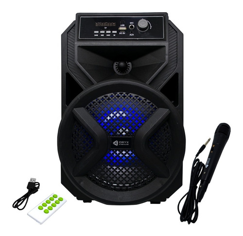 Parlante Karaoke Bluetooth 8w Microfono Con Ruedas Y Manija