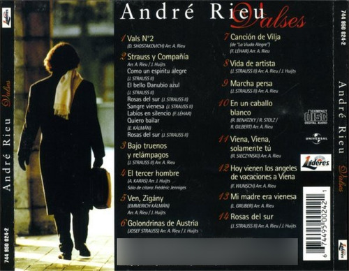 André Rieu - Valses Cd (Usado)