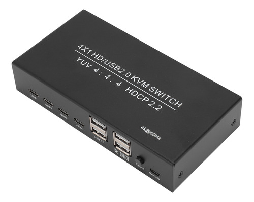 Conmutador De Interfaz Multimedia Kvm Hd Usb 2.0 Professiona