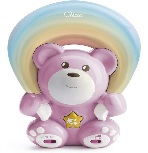 Chicco Projetor Infantil Musical Urso Rainbow Rosa 