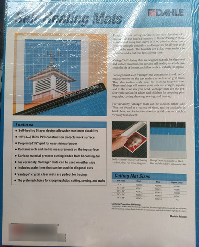 Imagen 5 de 5 de Tabla De Corte Cutting Mat Dahle, 60x90 Cm, Nuevas