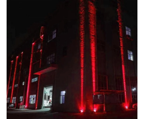 Kit 8 Refletor 200w Vermelho Iluminação Led Resistente Água