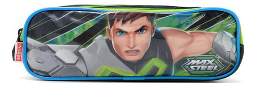 Estojo Sestini 02 Divisorias Max Steel 19y Colorido