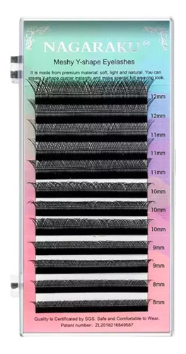 Blister Yy .07 Extensiones De Pestañas Nagaraku Hawaiano
