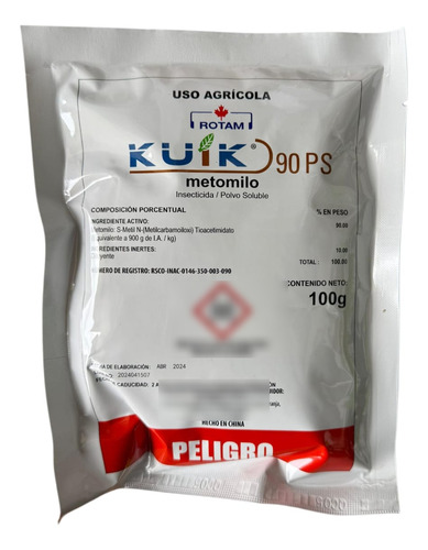 Insecticida Metomilo Como Lannate Kuik Rotam 100 Gr
