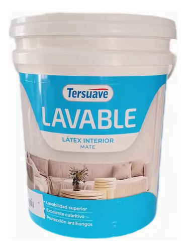 Pintura Latex Tersuave Lavable Interior 10 Lt - Pintu Frias