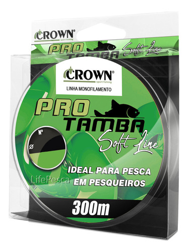 Linha Para Pesqueiro Crown Pro Tamba Soft Green 0,37mm 300m