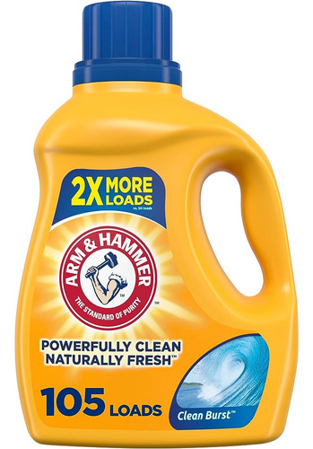 Arm & Hammer Liquid Laundry 105oz Clean Burst Dual He, 105 C